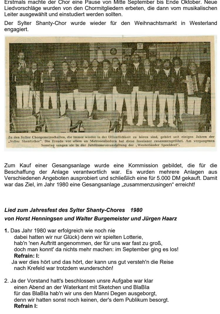 Lied zum Jahresfest 1980, Teil 1